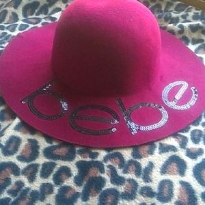 Bebe Burgundy Floppy Hat